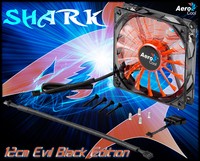 Aerocool Shark Ventola da 120mm a 1500giri Orange Edition