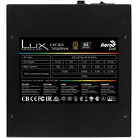 Aerocool Alim. Lux Rgb 750W Semimodulare Adressable Rgb 80+ Bronz
