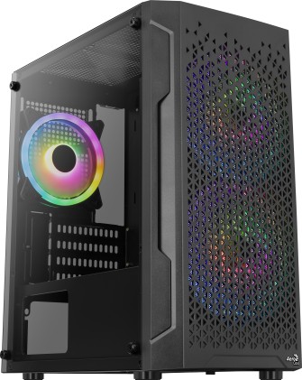 Aerocool Case Mini Tower Trinity V2 Nero 3Xargb Infinite Mirror Fan + H66F