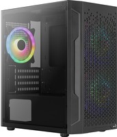Aerocool Case Mini Tower Trinity V2 Nero 3Xargb Infinite Mirror Fan + H66F