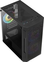 Aerocool Case Mini Tower Trinity V2 Nero 3Xargb Infinite Mirror Fan + H66F
