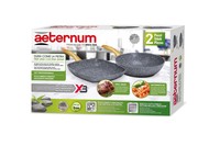 Aeternum Set Wok Saltapasta 28cm + Griglia 28x28cm Madame Wood Petravera Plus