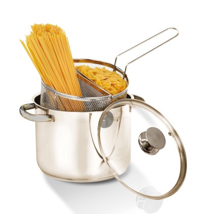 Aeternum Pentola Divina Speciale Pastarella con Doppio Cestello 6lt 22cm