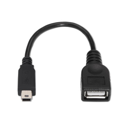 AISENS A101-0033 cavo USB 0,15 m USB 2.0 Mini-USB B USB A Nero