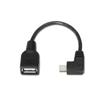 AISENS A101-0034 cavo USB 0,15 m USB 2.0 Mini-USB B USB A Nero