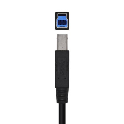 AISENS A105-0444 cavo USB 2 m USB 3.2 Gen 1 (3.1 Gen 1) USB A USB B Nero