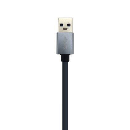 AISENS A106-0401 hub di interfaccia USB 3.2 Gen 1 (3.1 Gen 1) Type-A Grigio