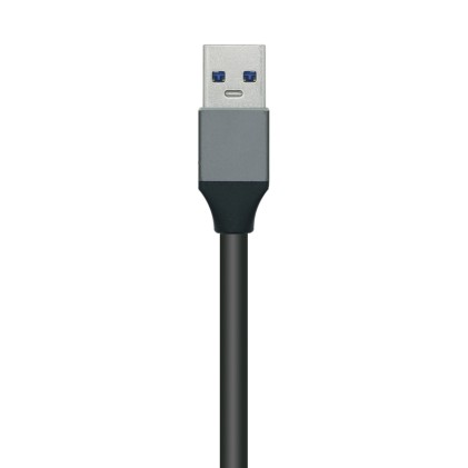 AISENS A106-0507 hub di interfaccia USB 3.2 Gen 1 (3.1 Gen 1) Type-A 5000 Mbit/s Grigio