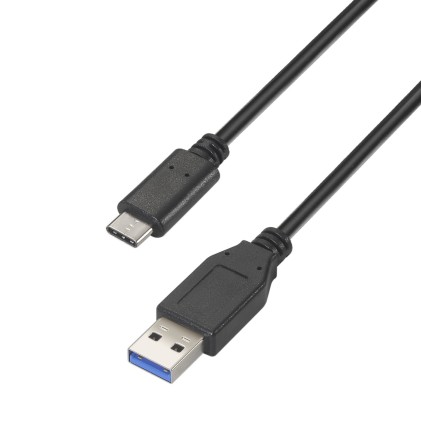 AISENS A107-0449 cavo USB 0,5 m USB 3.2 Gen 2 (3.1 Gen 2) USB A USB C Nero
