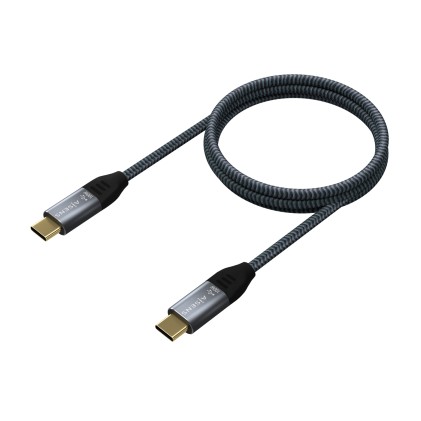 AISENS A107-0634 cavo USB 2 m USB4 Gen 2x2 USB C Grigio