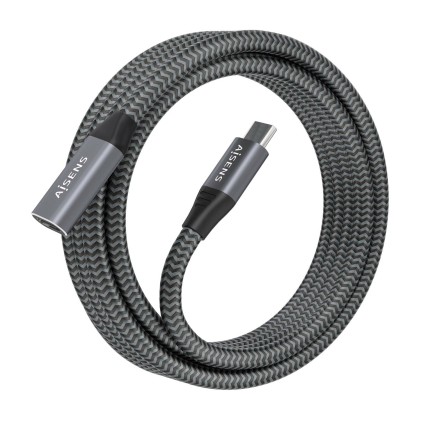 AISENS A107-0636 cavo USB 2 m USB 3.2 Gen 2x2 USB C Grigio