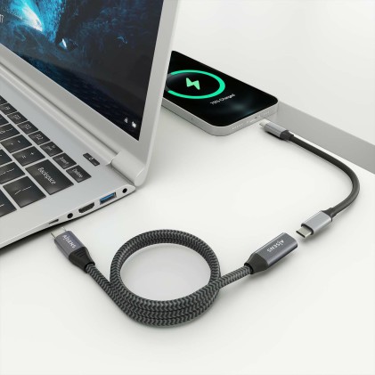 AISENS A107-0636 cavo USB 2 m USB 3.2 Gen 2x2 USB C Grigio