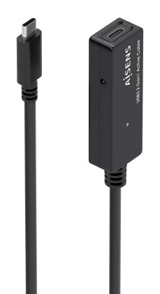 AISENS A107-0869 cavo USB USB 3.2 Gen 1 (3.1 Gen 1) 5 m USB C 5 Gbit/s Nero