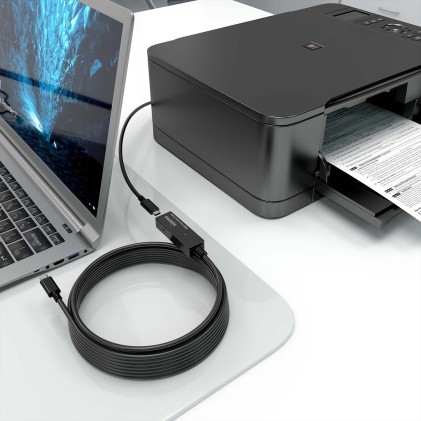 AISENS A107-0869 cavo USB USB 3.2 Gen 1 (3.1 Gen 1) 5 m USB C 5 Gbit/s Nero