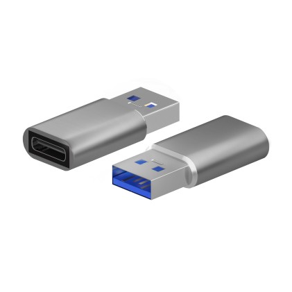 AISENS A108-0677 adattatore per inversione del genere dei cavi USB Type-C USB tipo A Grigio