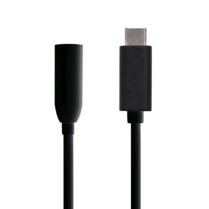 AISENS A109-0348 cavo per cellulare Nero 0,15 m USB C 3,5 mm