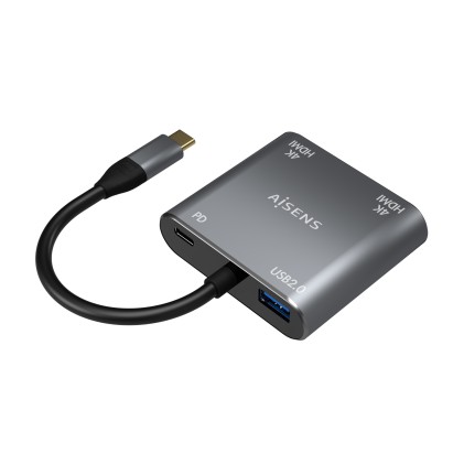 AISENS A109-0625 cavo e adattatore video 0,15 m USB tipo-C Grigio