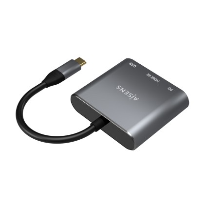 AISENS A109-0669 replicatore di porte e docking station per notebook Cablato USB 3.2 Gen 1 (3.1 Gen 1) Type-C Grigio