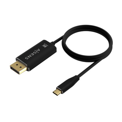 AISENS A109-0686 cavo e adattatore video 0,8 m USB tipo-C DisplayPort Nero