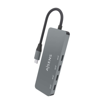 AISENS A109-0695 hub di interfaccia USB 3.2 Gen 2 (3.1 Gen 2) Type-C 10000 Mbit/s Grigio
