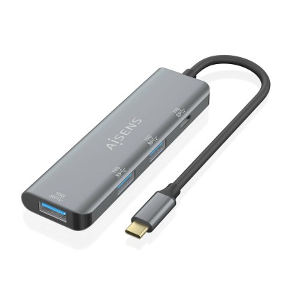 AISENS A109-0764 hub di interfaccia USB 3.2 Gen 2 (3.1 Gen 2) Type-C 10000 Mbit/s Grigio