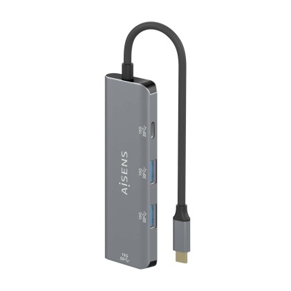 AISENS A109-0764 hub di interfaccia USB 3.2 Gen 2 (3.1 Gen 2) Type-C 10000 Mbit/s Grigio