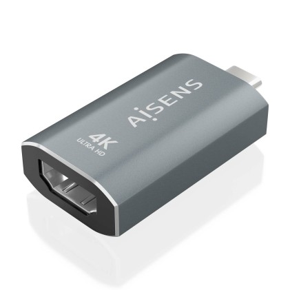 AISENS A109-0862 adattatore per inversione del genere dei cavi HDMI A USB C Grigio