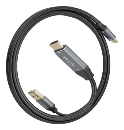AISENS A109-0871 cavo e adattatore video 1,8 m HDMI + USB USB tipo-C Nero
