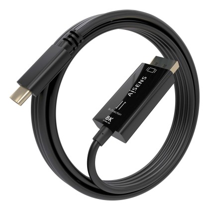 AISENS A109-0879 cavo e adattatore video 1,8 m USB tipo-C DisplayPort Nero