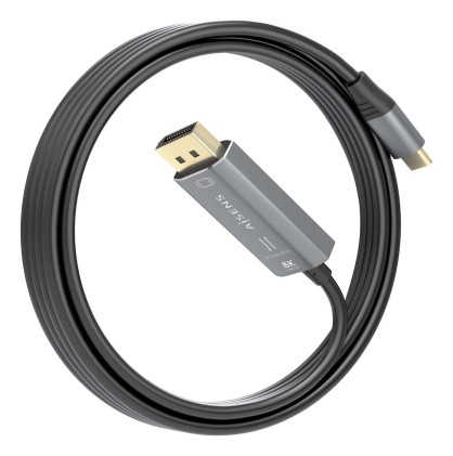 AISENS A109-0880 cavo e adattatore video 1,8 m USB tipo-C DisplayPort Nero
