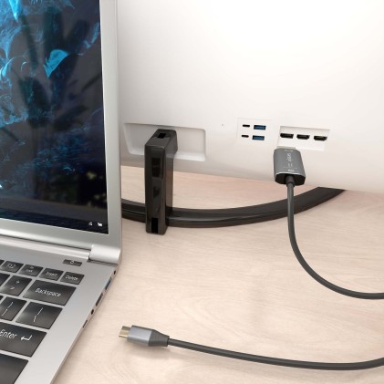 AISENS A109-0880 cavo e adattatore video 1,8 m USB tipo-C DisplayPort Nero