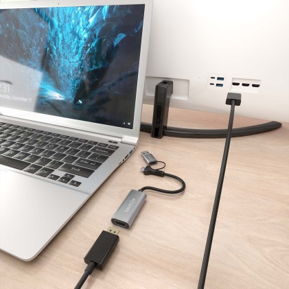 AISENS A109-0913 adattatore grafico USB 1920 x 1080 Pixel Grigio