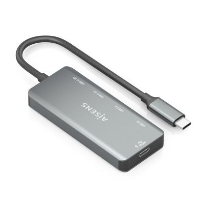 AISENS A109-0946 replicatore di porte e docking station per laptop Cablato USB 3.2 Gen 1 (3.1 Gen 1) Type-C Grigio