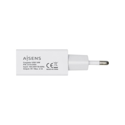 AISENS A110-0404 Caricabatterie per dispositivi mobili Bianco Interno