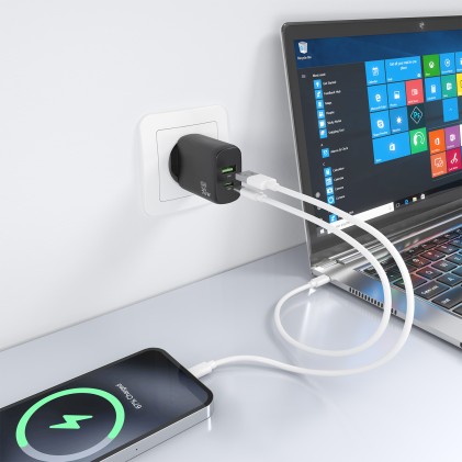 AISENS A110-0923 Fotocamera, MP3, MP4, Telefono cellulare, Navigatore, Computer portatile, Console portatile, Smartphone, Tablet, Universale Nero AC Ricarica rapida Interno