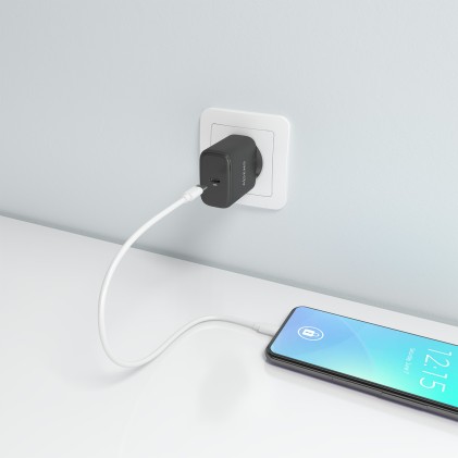 AISENS A110-0970 Caricabatterie per dispositivi mobili Fotocamera, GPS, Telefono cellulare, Computer portatile, Smartphone, Tablet, Universale Nero AC Ricarica rapida Interno