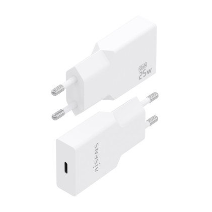 AISENS A110-0999 Caricabatterie per dispositivi mobili Smartphone, Telefono cellulare, Tablet, GPS, MP3, MP4, Console portatile, Universale Bianco AC Ricarica rapida Interno