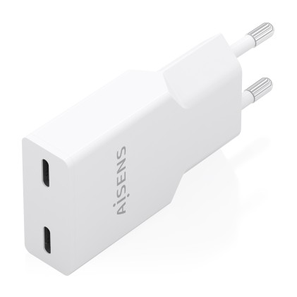 AISENS A110-1003 Caricabatterie per dispositivi mobili Smartphone, Telefono cellulare, Tablet, GPS, MP3, MP4, Console portatile, Universale Bianco AC Ricarica rapida Interno