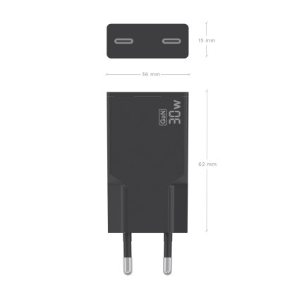 AISENS A110-1006 Caricabatterie per dispositivi mobili Smartphone, Telefono cellulare, Tablet, GPS, MP3, MP4, Console portatile, Universale Nero AC Ricarica rapida Interno