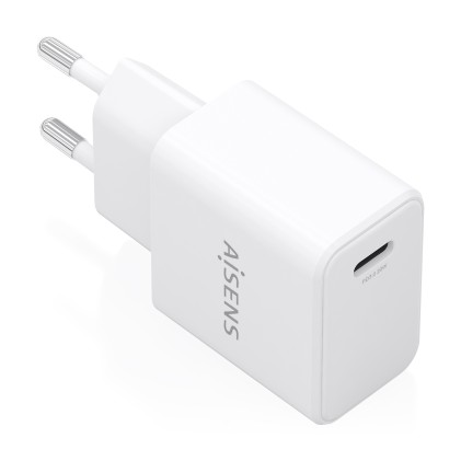 AISENS A110-1023 Caricabatterie per dispositivi mobili Telefono cellulare, Smartphone, Computer portatile, Fotocamera, Tablet, GPS, MP3, MP4, Console portatile, Universale Bianco AC Ricarica rapida Interno