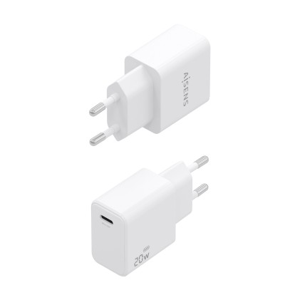 AISENS A110-1023 Caricabatterie per dispositivi mobili Telefono cellulare, Smartphone, Computer portatile, Fotocamera, Tablet, GPS, MP3, MP4, Console portatile, Universale Bianco AC Ricarica rapida Interno