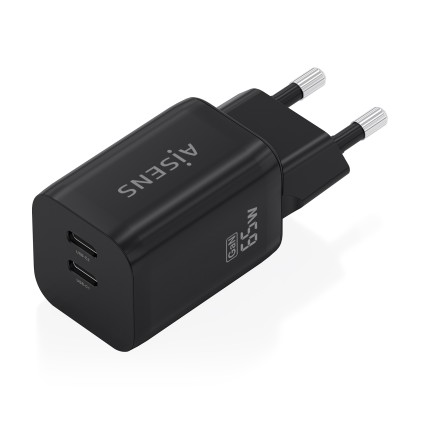 AISENS A110-1030 Caricabatterie per dispositivi mobili Telefono cellulare, Smartphone, Computer portatile, Fotocamera, Tablet, GPS, MP3, MP4, Console portatile, Universale Nero AC Ricarica rapida Interno