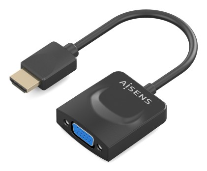 AISENS A122-0947 cavo e adattatore video 0,15 m HDMI tipo A (Standard) VGA (D-Sub) Nero