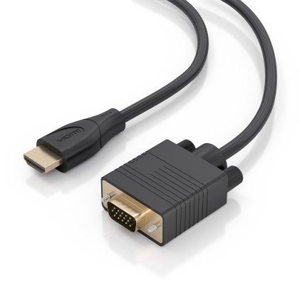 AISENS A122-1011 cavo e adattatore video 1,5 m HDMI tipo A (Standard) VGA (D-Sub) Nero