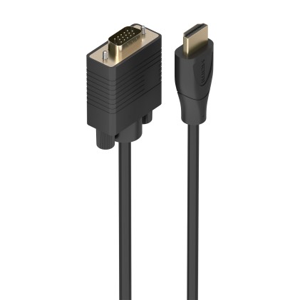 AISENS A122-1012 cavo e adattatore video 2 m HDMI tipo A (Standard) VGA (D-Sub) Nero