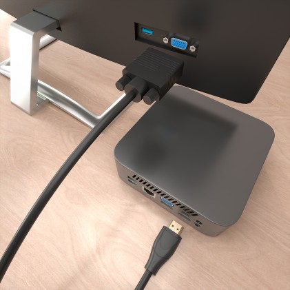 AISENS A122-1012 cavo e adattatore video 2 m HDMI tipo A (Standard) VGA (D-Sub) Nero