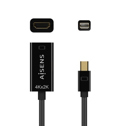 AISENS A125-0643 cavo e adattatore video 0,15 m Mini DisplayPort HDMI tipo A (Standard) Nero