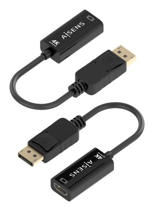 AISENS A125-0905 cavo e adattatore video 0,15 m DisplayPort HDMI tipo A (Standard) Nero