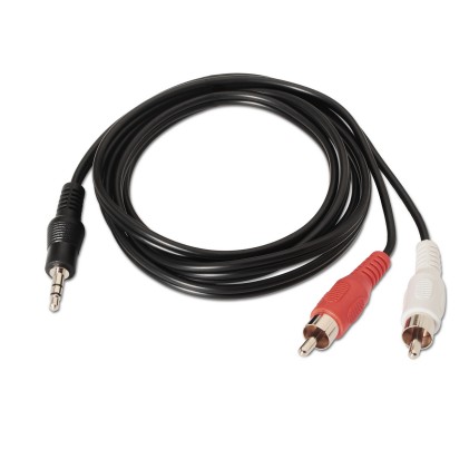 AISENS A128-0147 cavo audio 1,5 m 3.5mm 2 x RCA Nero