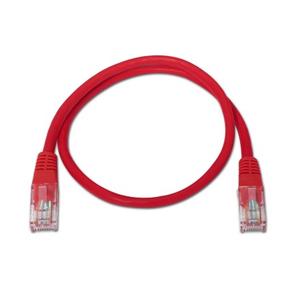 AISENS A133-0187 cavo di rete Rosso 0,5 m Cat5e U/UTP (UTP)